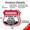 Signmission Dumpster Shield Sign Warning No Public U, 12 inch X 12 inch, Plastic Sign, 2PK SHI-P-2PACK-12-379 - alternate 6