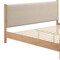 Homeroots Natural and Beige Wood And Upholstery King Bed Frame 583187 - alternate 7