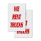 Signmission We Rent Trucks, A-Frame & 2 Decals Installed, Heavy-Duty Plastic Frame SBHD-D-2436-We Rent Trucks - alternate 4