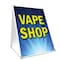 Signmission Vape Shop, 36 Inch x 24 Inch A-frame Yard Sign, Plastic Sign SBC-2436-Vape Shop - alternate 1
