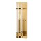 Vaxcel Bari 1 Light Satin Brass Contemporary Wall Sconce with Clear Cylinder Glass W0425 - alternate 9