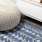 Jonathan Y Tokay Bohemian Geometric Blue/Ivory 2 ft. x 8 ft. Indoor/Outdoor Runner Rug SMB132C-28 - alternate 6