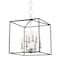 Hudson Valley Lighting Becki Owens X Richie 8 Light Lantern 18 In. Polished Nickel/Black BKO151-PN/BK - alternate 1