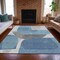 Homeroots 8' X 10' Denim Blue And Gray Abstract Washable Indoor Outdoor Area Rug 632152 - alternate 7