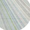 Homeroots 8' Ivory Blue And Green Round Striped Washable Indoor Outdoor Area Rug 614991 - alternate 7
