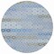 Homeroots 8' Denim Blue Gray And Ivory Round Floral Washable Indoor Outdoor Area Rug 617496 - alternate 7