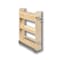 Century Components Signature Series Base Cabinet Organizer, 4.875 in. W Solid Maple SIGBO45PF - alternate 1