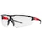 Milwaukee Tool Safety Glasses, Anti-Fog & Anti-Scratch, Clear Lens, Black/Red Frame, Half-Frame 48-73-2012 - alternate 1