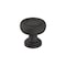 Amerock Ville 1-1/8 in 29 mm Diameter Matte Black Cabinet Knob BP36774FB - alternate 1