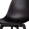 Homeroots Set of Four Black Heavy Duty Plastic Dining Side Chairs 565186 - alternate 9