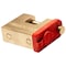 Doublelock FALCON X, Max Duty Brass Block Padlock (3.8 in W) with 1/2 inch Dowel Pin, Weatherproof 990-222A - alternate 3