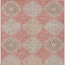 Homeroots 8' X 10' Salmon And Beige Floral Washable Indoor Outdoor Area Rug 610778 - alternate 9