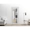 Sartodoors Solid French Door Clear Glass, Lucia 2566 White Silk and Aluminum Strips, Single Regular Panel Fra LUCIA2566ID-WS-30 x 84 - alternate 5