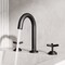 Vigo Jewel Two Handle Three-Hole Widespread Bathroom Faucet with Cross Handles in Matte Black VG01308MB - alternate 6