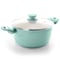 Gibson Home Plaza Cafe Aluminum 4.5 Qt Dutch Oven with Soft Touch Handles in Sky Blue 123888.02 - alternate 1