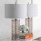 Jonathan Y Cole 27.5" Modern Fused Glass Cylinder LED Table Lamp, Smoky Gray, 2PK JYL4016C-SET2 - alternate 9