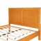 Homeroots Brown Inlaid Panels Solid Wood King Bed Frame 523665 - alternate 8