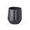 Homeroots 7" Navy Organically Embossed Chevron Metal Vase 397572 - alternate 5