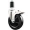 Service Caster 5 Inch 316SS Soft Rubber Swivel 1-5/8 Inch Expanding Stem Caster Lock Brake SCC SCC-SS316TTLEX20S514-SRS-158 - alternate 1