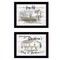 Homeroots Set Of Two Stays at Grandmas Black Framed Print Wall Art, 2PK 407072 - alternate 1
