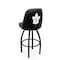 Holland Bar Stool Co Logo Grizzly Toronto Maple Leafs 36 in. Swivel Bar Stool with Black Wrinkle Finish L048 - alternate 1