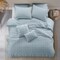 Homeroots Blue King Polyester 220 Thread Count Washable Duvet Cover Set 529040 - alternate 8