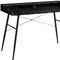 Homeroots 47" Black and White Wood and Metal Parsons Computer Desk 489980 - alternate 4