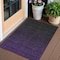 Homeroots 3' X 5' Eggplant Purple And Charcoal Abstract Washable Indoor Outdoor Area Rug 588936 - alternate 1