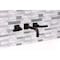 Kingston Brass Double-Handle Wall Mount Bathroom Faucet, Oil Rubbed Bronze KS6125KL - alternate 6