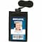 Sicurix POUCH, NECK, ID CARD, VERT, BK 55120 - alternate 1