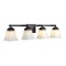 Jonathan Y Staunton 33" 4-Light Farmhouse Cottage Metal LED Vanity Light w/Frosted Glass Shades, Oil Rubbed Bron JYL7525A - alternate 14