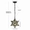 Jonathan Y Stella 12" Moravian Star Metal/Clear Glass LED Pendant, Oil Rubbed Bronze/Mercury Glass JYL9072A - alternate 9