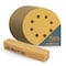 Powertec 5in 8 Hole Hook & Loop Sanding Discs, Aluminum Oxide, 120 Grit, 100PK w/ Abrasive Cleaning Stick 44054GN - alternate 1