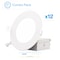 Infibrite 4 In 5000K Daylight 9W 750LM Thin LED Ceiling Light Kit, Dimmable, Wet Rated, 12PK IB-001-5-9W-WH-12PK - alternate 1