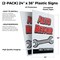 Signmission Auto Repair Free Estimates, Plastic Signs Only 24 Inch x 36 Inch, Corrugated Plastic, 2PK CSB-2436-2PACK-AutoRepairFreeEstimates - alternate 2