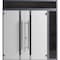 Vdomdoors Front Exterior Prehung Aluminum Double Doors Ronex1011 Grey Mirrored Clear Glass 1 Sidelight and RONEX1011DEXD-GRE-W72+14xH80+14-RH-O - alternate 1