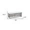 Homeroots 50" White and Antiqued Bronze Genuine Marble and Aluminum Abstract Coffee Table 565062 - alternate 8