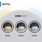 Fab Glass And Mirror Round LED Mirror for Bathroom, Black Metal Frame, 28in, Tempered, Glass, Wall Mirror HC28RD-FB - alternate 8