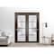 Sartodoors Sliding Closet Bypass Doors with Hardware Planum 2132 84x80 (2* 42x80) Solid Core Modern Interior PLANUM2132DBD-CA-84 x 80 (2* 42x80) - alternate 5