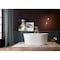 Kingston Brass 55" Acrylic Oval Double Ended Freestanding Tub with Drain, Glossy White VT7DE553423 - alternate 6