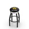 Holland Bar Stool Co 25" Blk Wrinkle U.S. Army Swivel Bar Stool, Chrome Ring L8B3C25Army - alternate 1