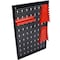 Wrightmaster 4ft Metal Garage Pegboard Tool Organizer with Drill Bit Rack, Wrench Rack, Hooks, and Accessories ZR-W465P164164 - alternate 8