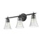 Z-Lite Belle 3-Light Vanity, 24 in W, Matte Black 7519-3V-MB - alternate 8