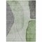 Homeroots 3' X 5' Olive Green And Gray Abstract Washable Indoor Outdoor Area Rug 582014 - alternate 7