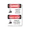 Signmission Safety Sign, OSHA Danger, 18" Height, Forklift Traffic Bilingual OS-DS-D-1218-VV-1265 - alternate 1