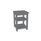 Homeroots 28" Gray Solid Wood Nightstand 548319 - alternate 1