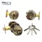 Ecs Hardware Durable Combo Lockset w/ Single Knob & Deadbolt, Entrance, Antique Bronze, Grade 3 KW1 ECSH-3607-AB-KW1 - alternate 5