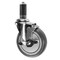 Service Caster 5'' Thermoplastic Rubber Swivel 1'' Expanding Stem Caster with Brake SCC-EX20S514-TPRB-TLB-1 - alternate 1