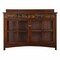 Homeroots 44in Brown Wood With Glass Sideboard with Two Doors 401670 - alternate 9