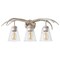 Jonathan Y Wyatt 25.5 in. 3-Light Southwestern Bohemian Resin/Seeded Glass Faux Antler LED Vanity Light, Antique JYL6309C - alternate 7